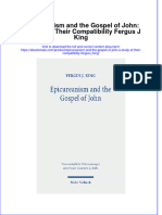 Epicureanism And The Gospel Of John A Study Of Their Compatibility Fergus J King full chapter