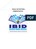 PASTORAL ADMINISTRATIVA MANUAL