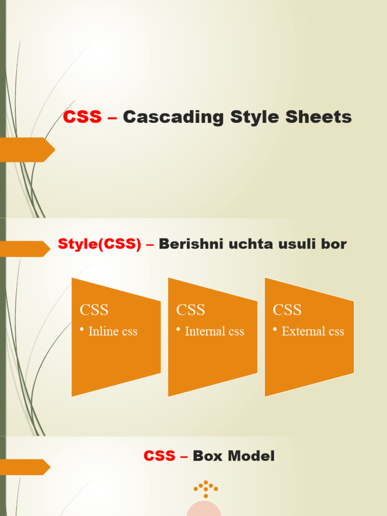 Css cascading style sheets pdf
