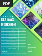 Gas Laws Practice Problems Worksheet | PDF | Gases | Litre