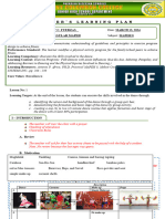 LESSON PLAN - MAPEH 8 - Folk Dance