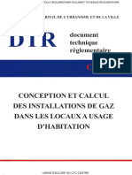 DTR C 4.2 Installation GAZ Dans Les Locaux À Usage D'habitation
