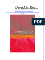 British Cinema A Very Short Introduction 1St Edition Charles Barr full chapter