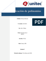 Ejercicios para Tarea 5.1 Factorización de Polinomios DUV