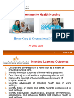 Week 5 - Home Care and Occupational Health