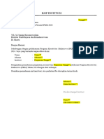 PKM 2024 Format Surat Pergantian Personel
