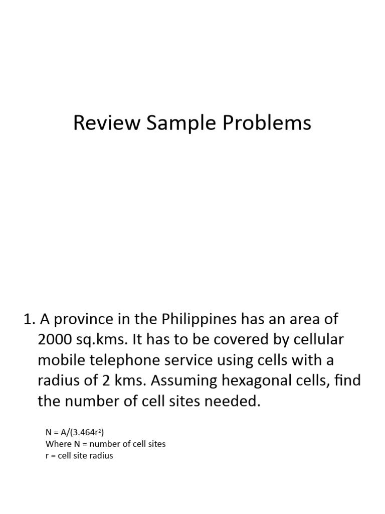 Cellular Network Planning Problems | PDF | Cellular Network | Radio