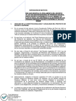 Anexo Rm. 199-2020-Minam - Exposicion de Motivos Proyecto Decreto Supremo
