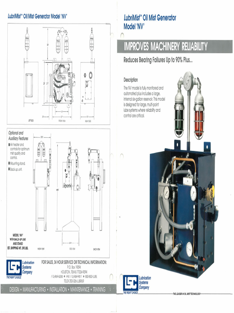 Lubrimist Model NV Product Overview PDF