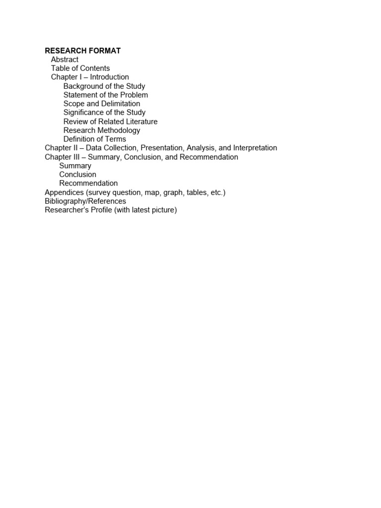 Comprehensive Research Paper Format | PDF | Methodology | Analysis