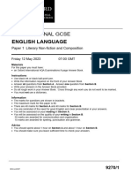 AQA英语语言QP EnglishLanguage 202306 P1 A Level