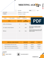 Meeting Agenda: Date Time Location Purpose