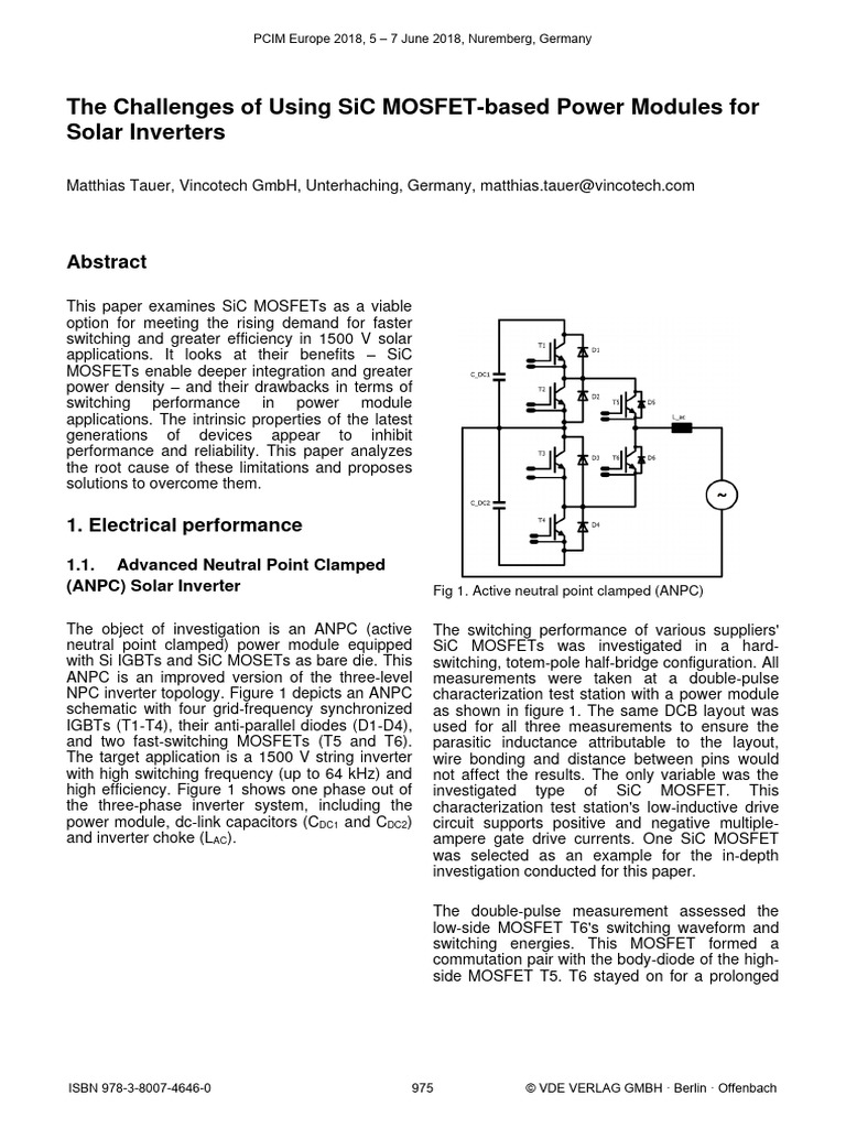 Vincotech TP 2018 05 The Challenges of Using SiC MOSFET-based Power ...