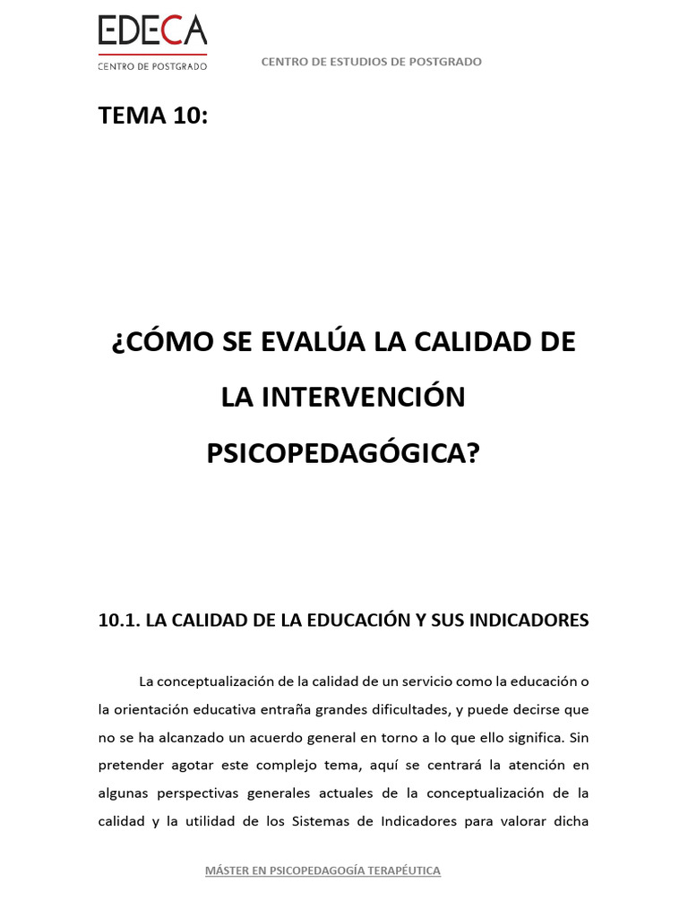 Evaluación de la Calidad Educativa | PDF | Calidad (comercial) | Evaluación