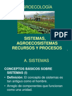Sist, Agroecosist, RR y Procesos
