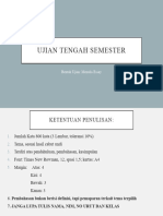 Ujian Tengah Semester: Bentuk Ujian: Menulis Essay