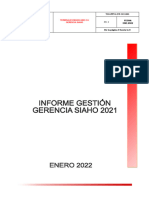 Informe de Gestión Siaho Termaca 2022