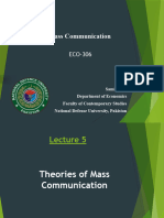 Lecture 5 Theories of Mass Communicaiton