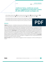 Notificações de violência física, violência sexual, violência psicológica e negligência praticadas contra crianças no Brasil, 2011-2019