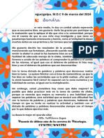 Carta de Agradecimiento A Sandra