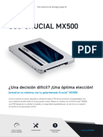 DISCO SOLIDO 1TB Crucial Mx500 SSD Productflyer Es - Es
