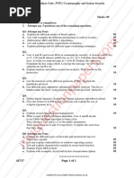 Cryptography and System Security December 2023