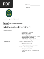 James Ruse 20203 UTrials&Solutions