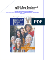 Essentials of Life Span Development 7Th Edition John W Santrock Full Chapter