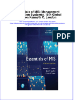 Essentials of Mis Management Information Systems 15Th Global Edition Kenneth C Laudon 2 Full Chapter