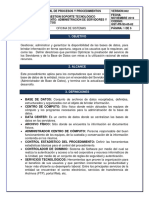 Procedimiento de Administrador de Servidores y Base de Datos