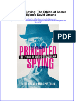 Principled Spying The Ethics of Secret Intelligence David Omand Download PDF Chapter