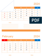 2024 Calendar Printable Notes 1mo 24p Letter Ls Wic 4 1