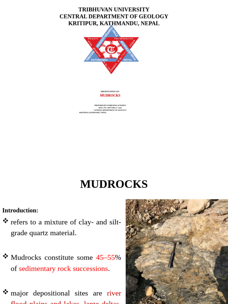 Mudrock Presentation | PDF | Natural Materials | Rocks