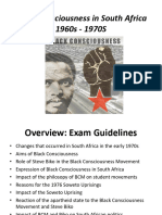 History Study Notes Topic - 4 - Black - Consciousness - Movement