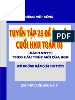 Tuyen Tap 25 de On Tap Cuoi Hoc Ki 2 Toan 10 Knttvcs Theo Mau de Minh Hoa 2025