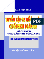 Tuyen Tap 25 de on Tap Cuoi Hoc Ki 2 Toan 10 Knttvcs Theo Mau de Minh Hoa 2025