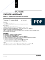 Language Paper 1 - Q S
