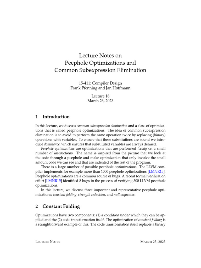 18 peepsub pdf program optimization control flow
