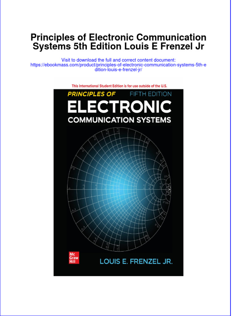 Principles of Electronic Communication Systems 5Th Edition Louis E