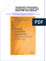 Building Sustainable Communities Civil Society Response in South Asia 1St Ed Edition MD Nurul Momen Full Chapter