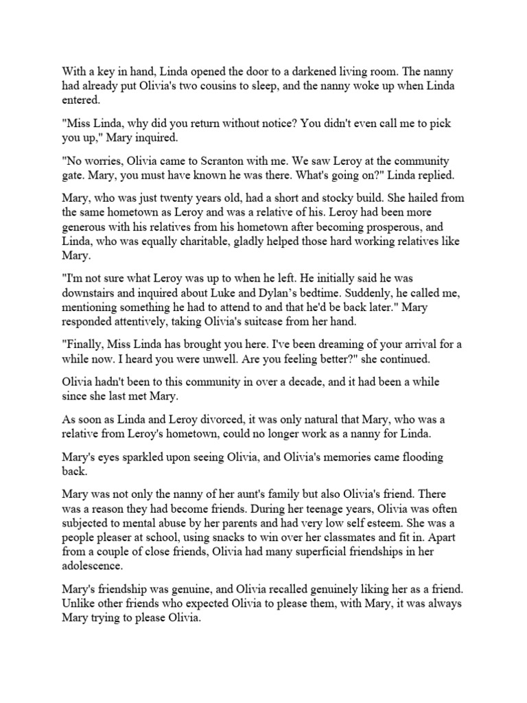 Olivia's Reunion with Mary and Leroy | PDF