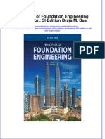 Principles of Foundation Engineering 9Th Edition Si Edition Braja M Das Download PDF Chapter