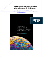 Principles of Materials Characterization and Metrology Kannan M Krishnan Download PDF Chapter