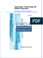 Ethics In Information Technology 6Th Edition Reynolds full chapter