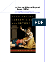Ethics in The Hebrew Bible and Beyond Susan Niditch Full Chapter