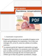 ANATOMIE RESPIRATOIRE