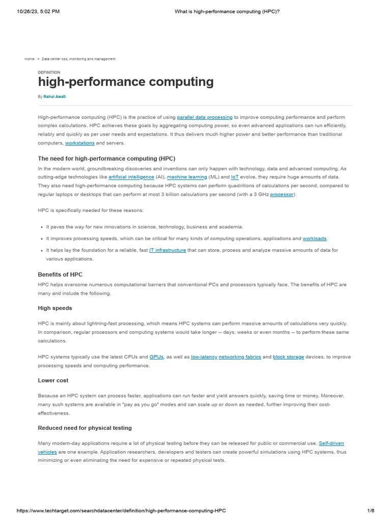 Understanding High-Performance Computing | PDF | Supercomputer ...