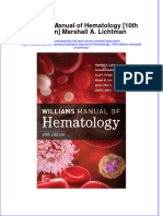 Williams Manual of Hematology 10Th Edition Marshall A Lichtman Ebook Full Chapter