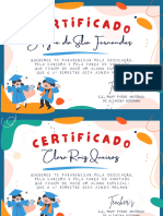 Colorful Modern Preschool Certificate