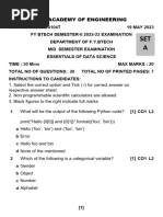 FY Btech - CS - Essentials of Data Science - SEM - II - MAY 2023